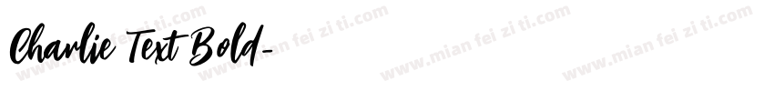 Charlie Text Bold字体转换